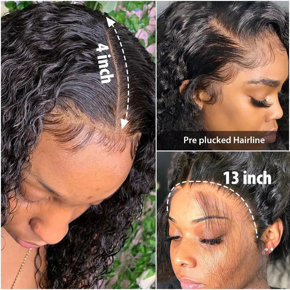 40 42 Inch 13x4 13x6 Water Wave HD Lace Front Wigs For Black Women Curly 360 Full Lace Wigs Human Hair Wet Deep Wave Frontal Wig