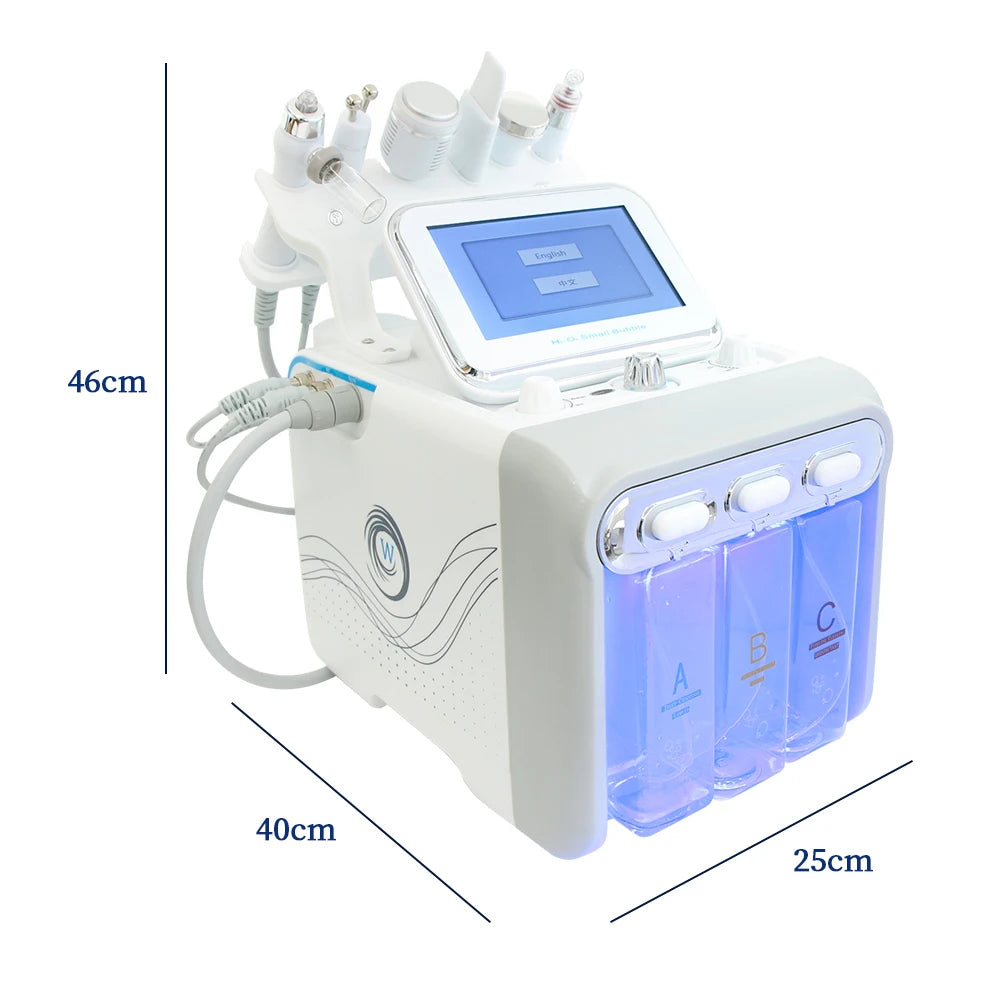 Professional Hydro Dermabrasion Machine Skin Care Hydrogen Oxygen Facial Cleaning Hydra Beauty Small Bubble Machine