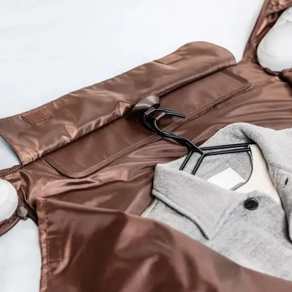 Customizable Convertible 2-in-1 Garment Duffel Weekender Bag 45L | Wrinkle-Free Travel, Hanging Suit Compartment