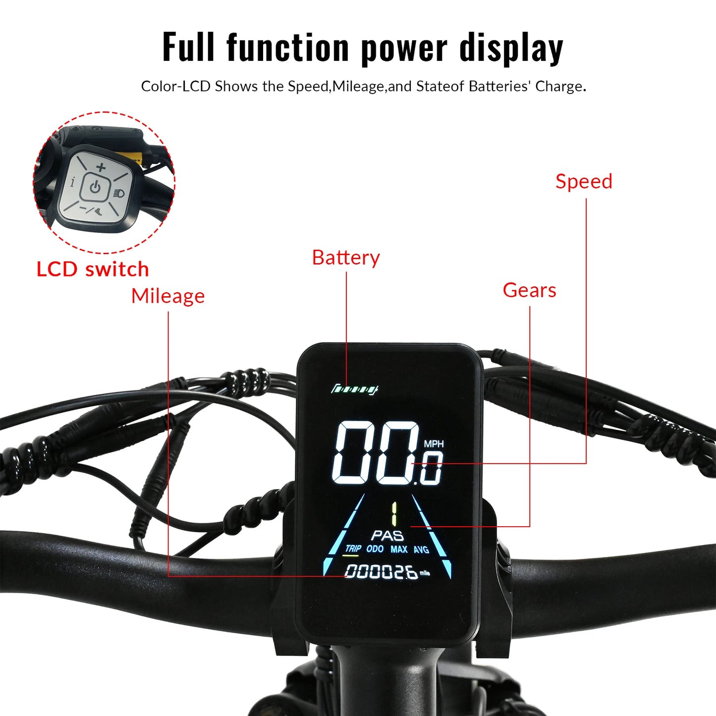 Electric Bike 2000W Dual Motor 48V20AH Lithium Battery 21 Speed E-bike Hydraulic Brake 26*4 Inch Fat Tire Snow Electric Bicycle