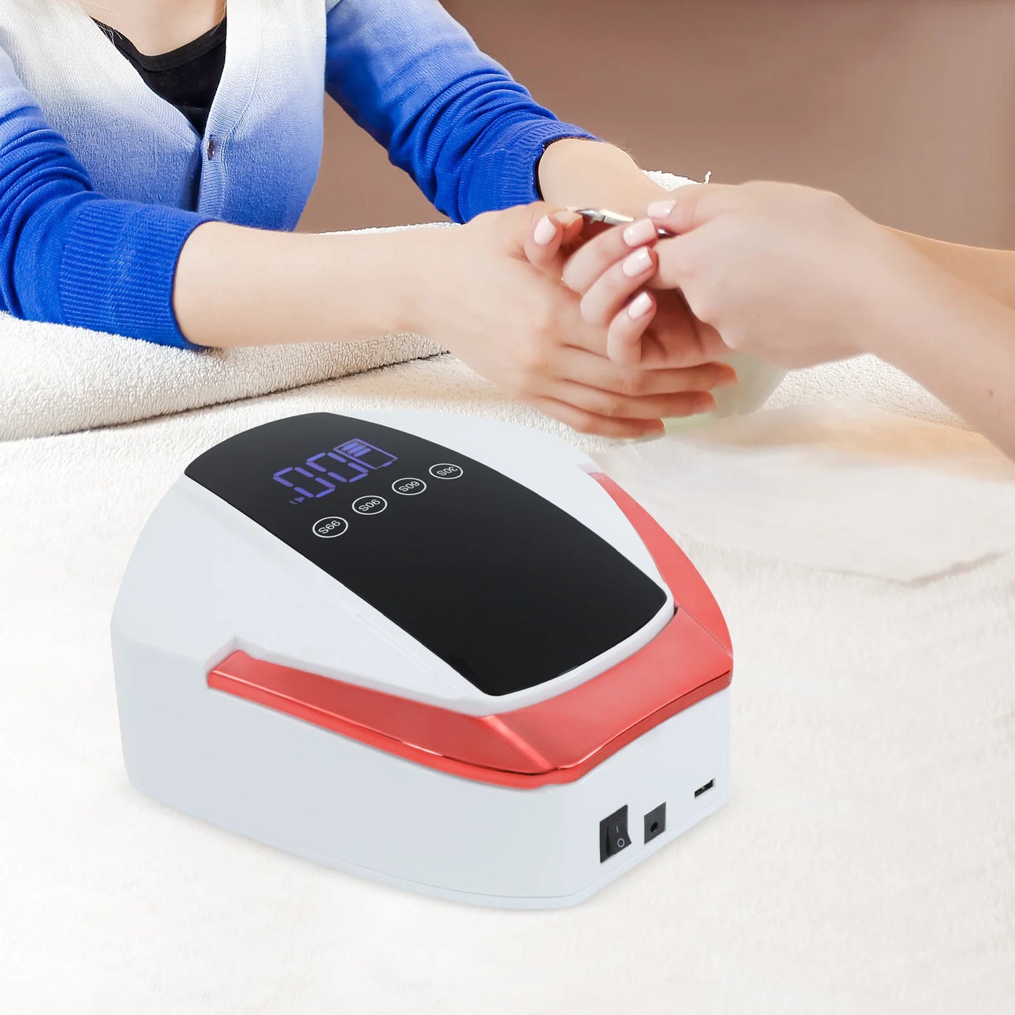 Rechargeable Nail Lamp LED Manicure Desk Lamp Automatic Sensor UV LED Nail Dryer