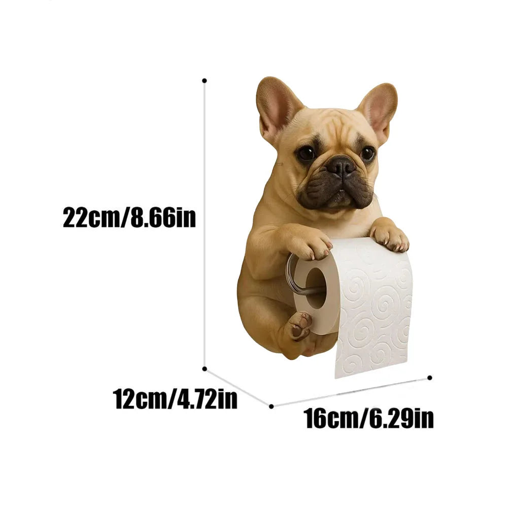Cute Toilet Paper Holder Wall Mounted Toilet Paper Roll Rack Cat Shape Tissue Dispenser Racks Roll Paper Storage Stand For Home