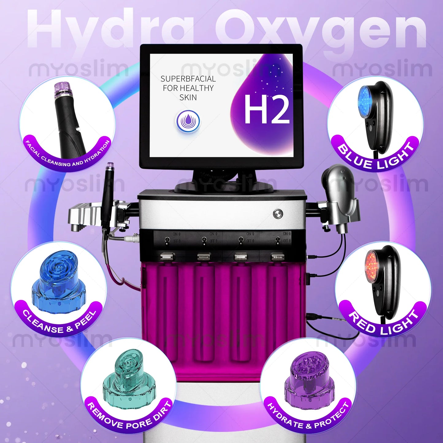 Deep Purification Multifunctional Facial Skin Care Machine For Women Deep Hydrate Barrier Maintenance SPA for Salon Dredge Pores