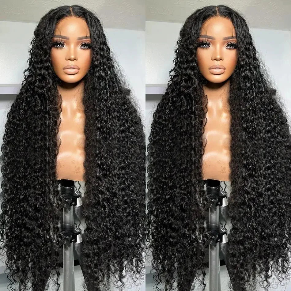 40 42 Inch 13x4 13x6 Water Wave HD Lace Front Wigs For Black Women Curly 360 Full Lace Wigs Human Hair Wet Deep Wave Frontal Wig