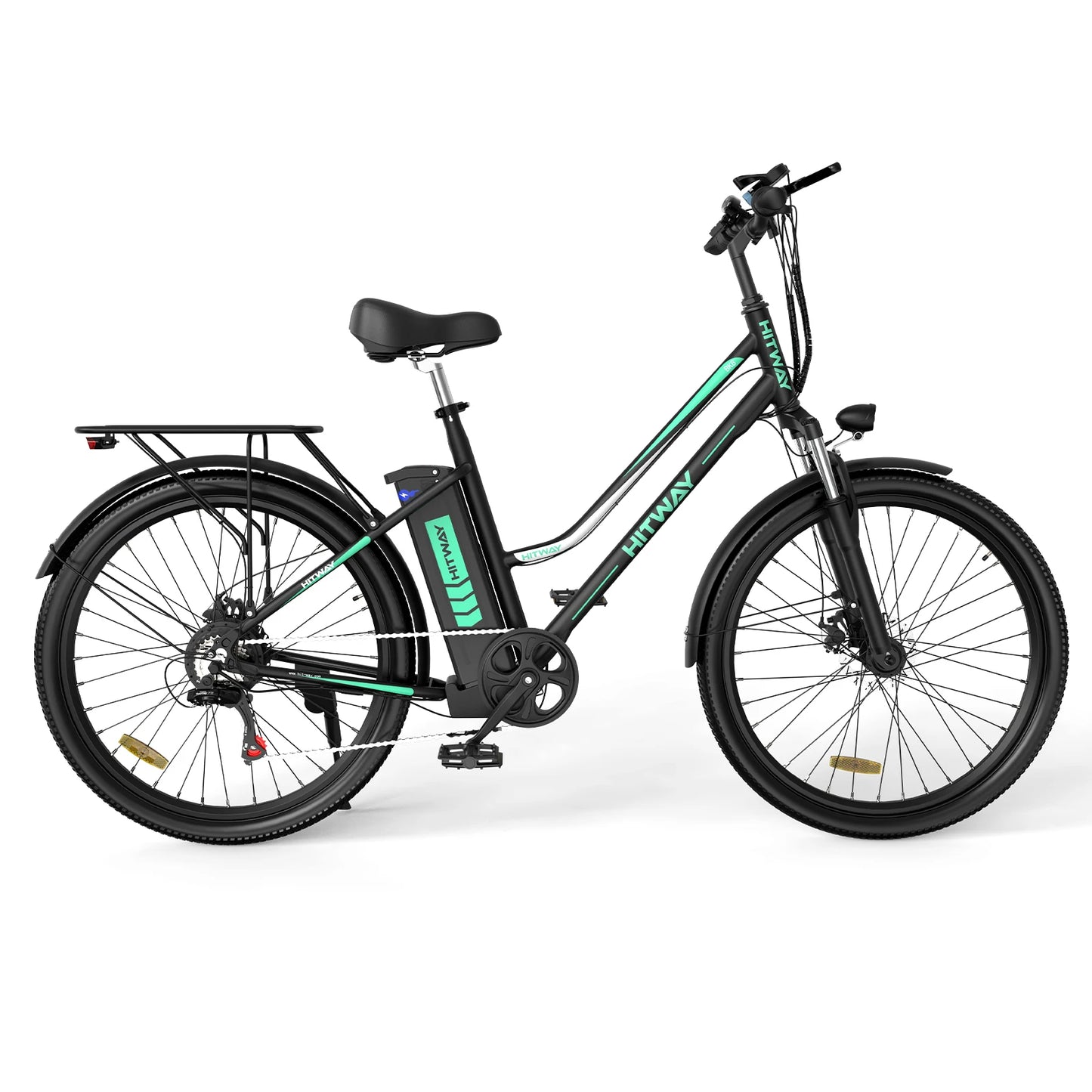 Intelligent Library Europe USA Warehouse  36V 250W BK8 E-bike With HITWAY Logo On It Smart Adult Electric Bike