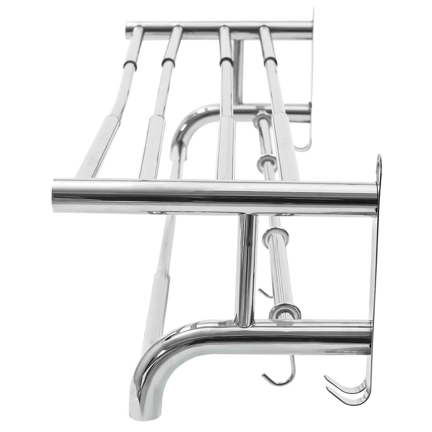 LOYALHEARTDY Towel Rack Bathroom Home Hotels Rail Holder Stainless Steel Wall Mounted Extendable Hanging Storage Shelf Rustproof