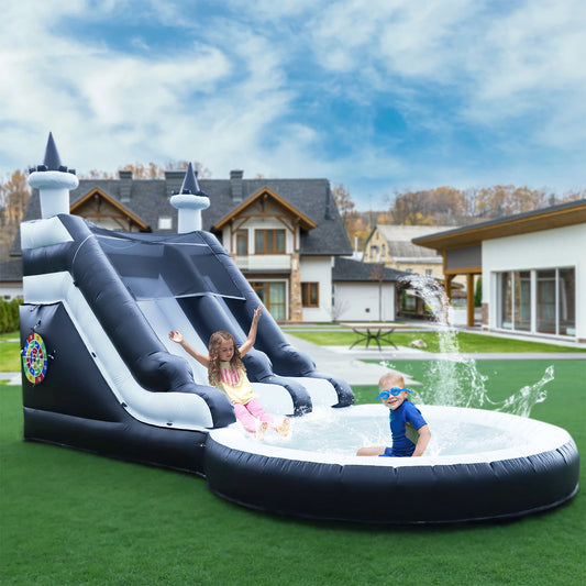24FT Commercial Full PVC Inflatable Water Slide Park for Big Kids Birthday Party Children's playground, children's toys
