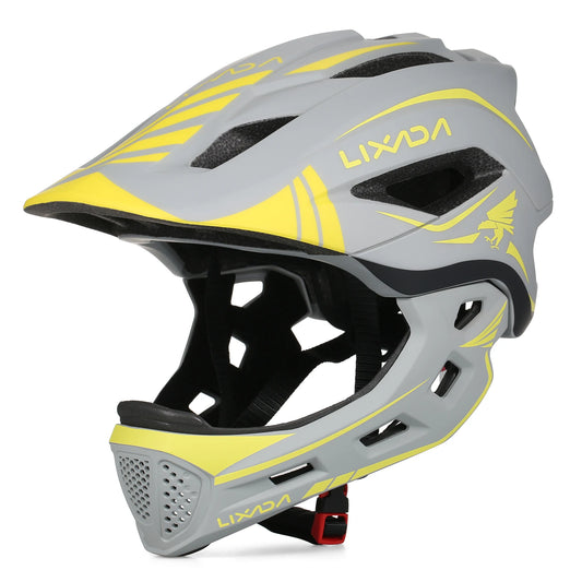 Lixada Kids Detachable Full Face Helmet Children Sports Safety Bike Helmet Protective Gear for Cycle Skateboarding Roller Skatin