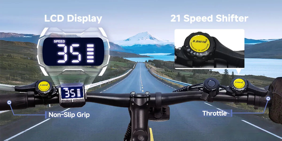 26" Electric Bike For Adults, Electric Mountain Bike With 1000w Peak Motor Electric Dirt Bike With Great Climbing Ability