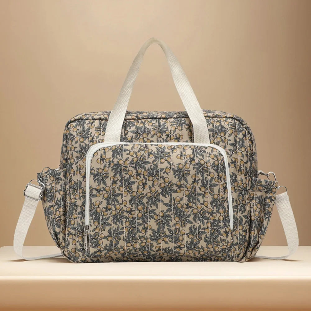 Floral Maternity Bag Large Capacity Maternity Pack Toiletry Luggage Bag for Labor and Delivery