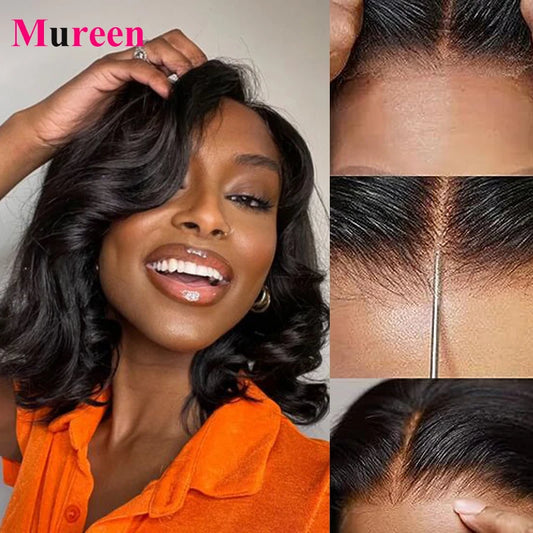 Mureen Hair Body Wave Wear And Go Glueless Bob Wig For Women Ready To Go Human Hair Wigs 5x5 Lace Closure Wig Human Hair
