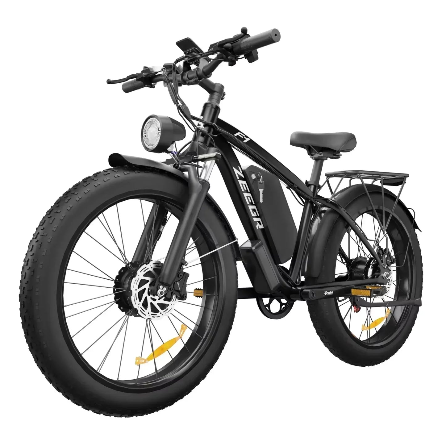 Ebike F1 2025 new 1000W 48V 16AH removable battery, 26-inch impact absorption tires, jungle beasts, adults mountain electric bik