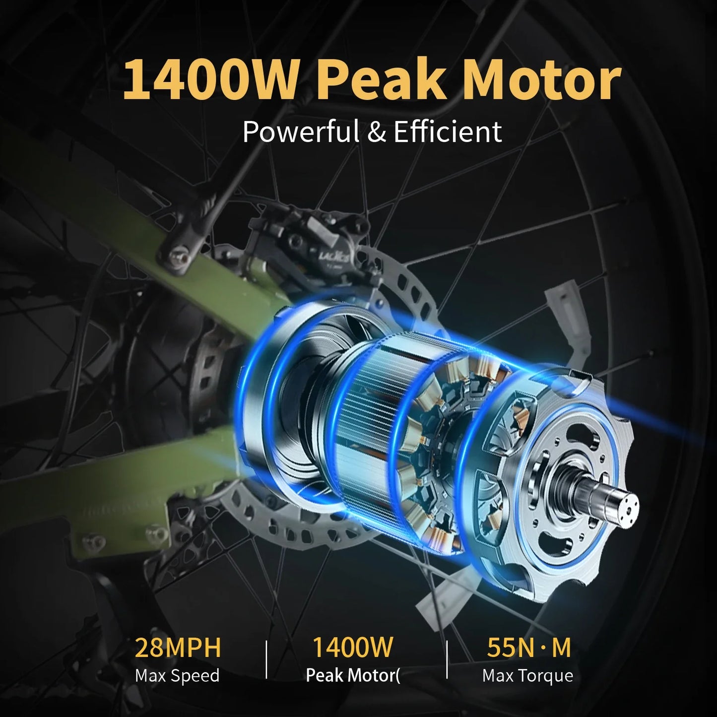 Lacros Thunder adult E-bike，750W city ebike，48V20AH Electric Bicycle，26 Fat Tire E-Mountain bike