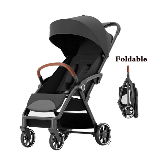 Standard Stroller  Seat, Foldable Portable Newborn Stroller ,Luxury Baby Carriage Suit Baby,Toddlers,360°Swivel Seat