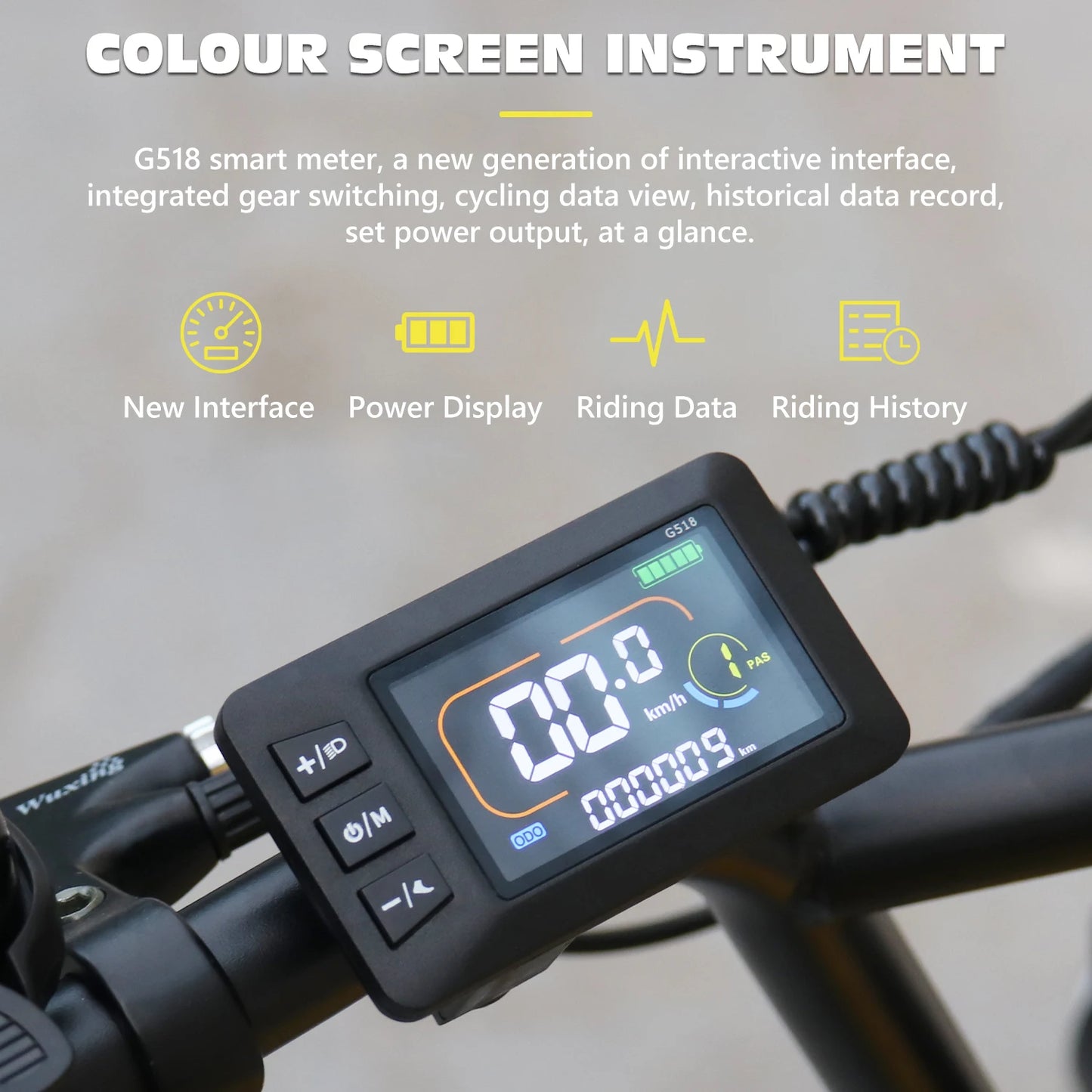 HD-C8 E-Bike 700W Motor 48V17Ah Removable Battery City Electric Bicycle Aldult 20*4.0-inch Fat Tires All Terrain Electric Bike