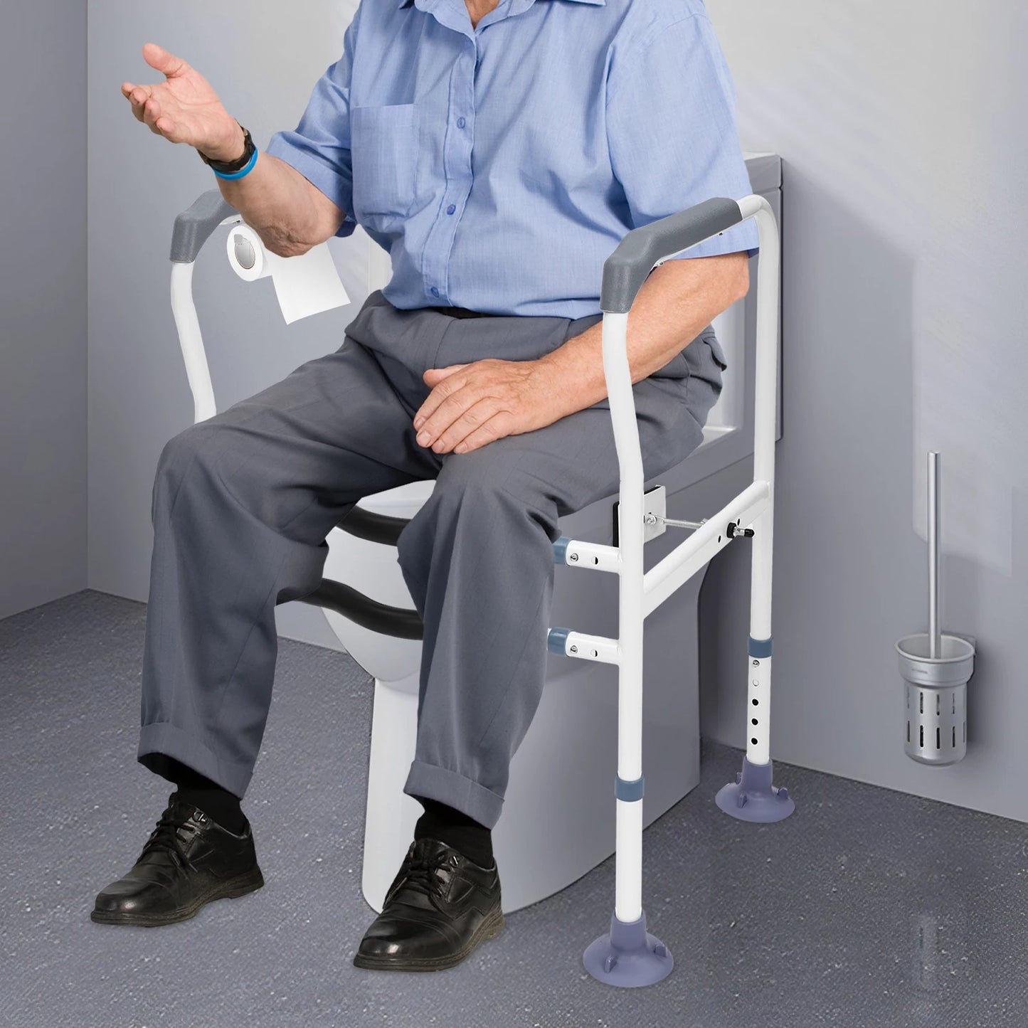 Toilet Safety Rails Toilet Safety Frame for Elderly Bathroom Toilet Handrail
