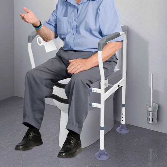 Toilet Safety Rails Toilet Safety Frame for Elderly Bathroom Toilet Handrail