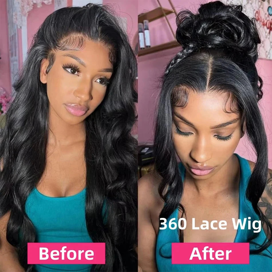 40 Inch 360 Full Lace Wig Deep Wave Frontal Wigs Brazilian Curly Human Hair Wigs Hd 360 Lace Wigs Invisible Drawstring For Women