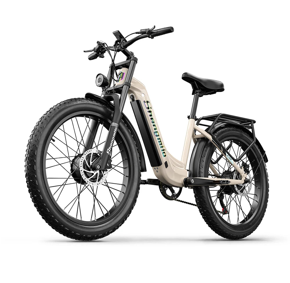 Shengmilo S700 Electric Bike for Adults 2000W Dual Motor, 48V17.5AH Removable Battery Electric Bicycle ,26Inch Fat tire e bike