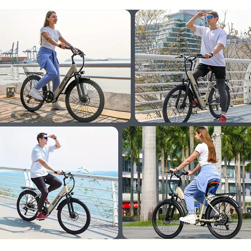 24" Adult 650W Peak Motor Electric Mountain E Bike Electric Bicycle 23.9Mph 33Miles 36V 13AH Electric EBike for Adults
