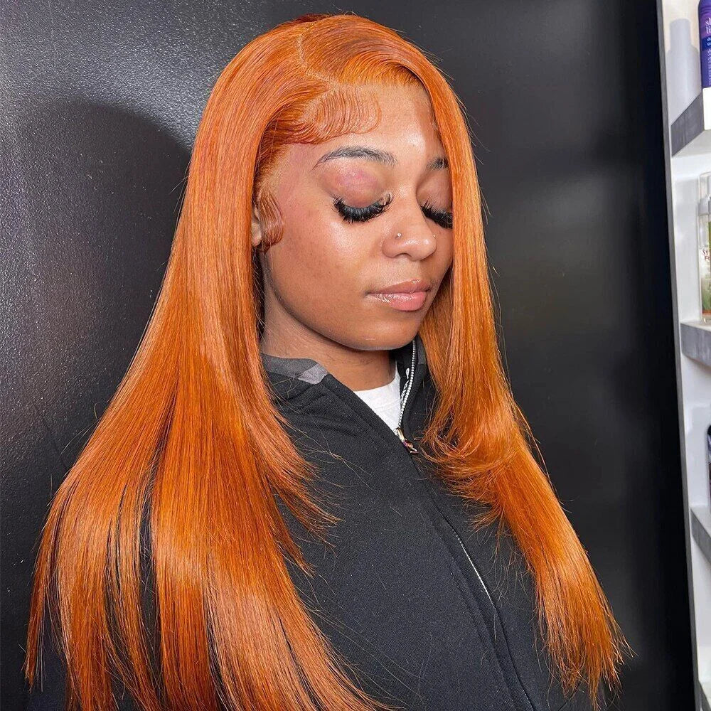 250% High Density Bone Straight Human Hair Wigs 13x4 HD Lace Front Wig Brazilian 13X4 Full Lace Frontal Human Hair Wig