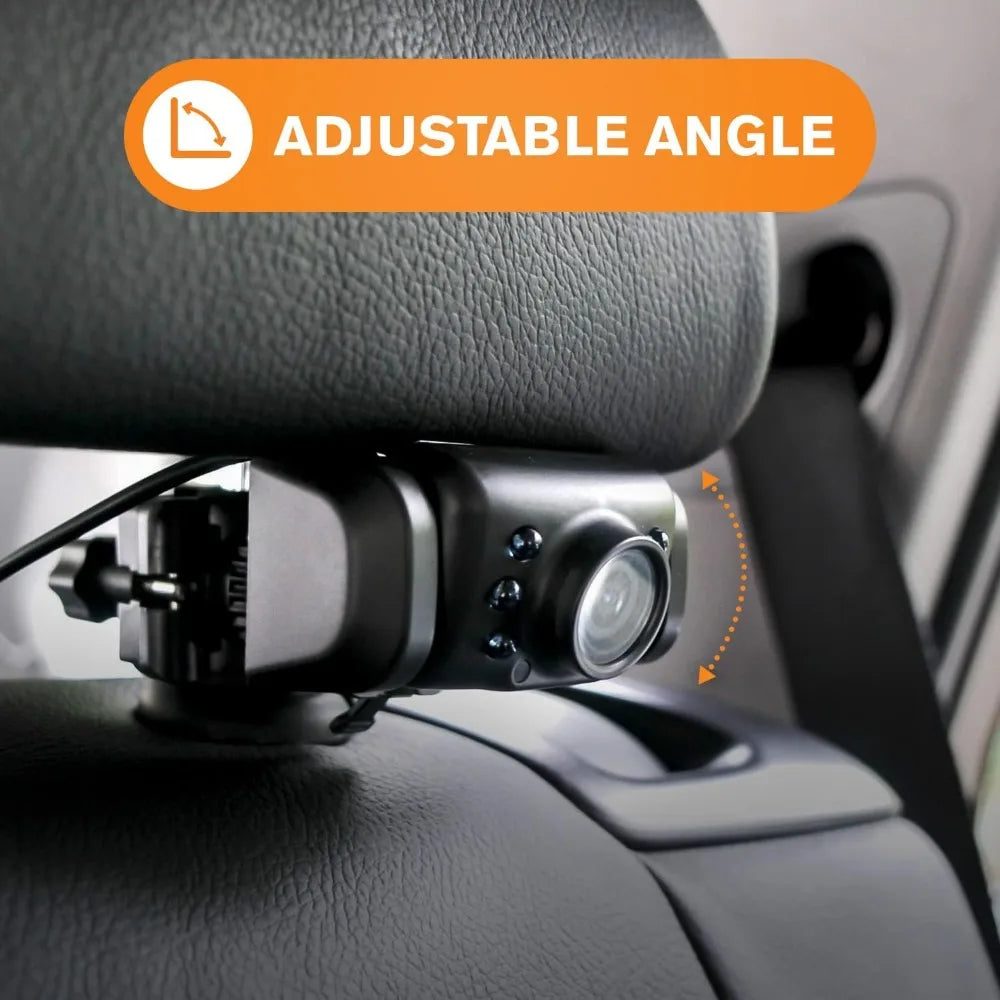 | Car Portable Baby Monitor with Night Vision Cam, Wireless Transmission, Universally Compatible, 4.3” Digital Display, Mounts