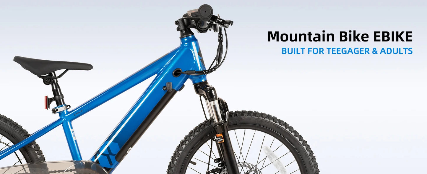 JOYSTAR Electric Bike for Kids Teens Ages 7+ with 250W Motor, 15 Miles 15MPH Electric Mountain Bicycle Safe Mini E bikes