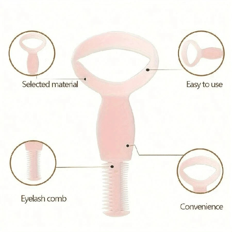 Pink Eyelash Auxiliary Tool, Eye Makeup Tool, Eyelash And Eyeliner Drawing Auxiliary Tool, Eyelash Card