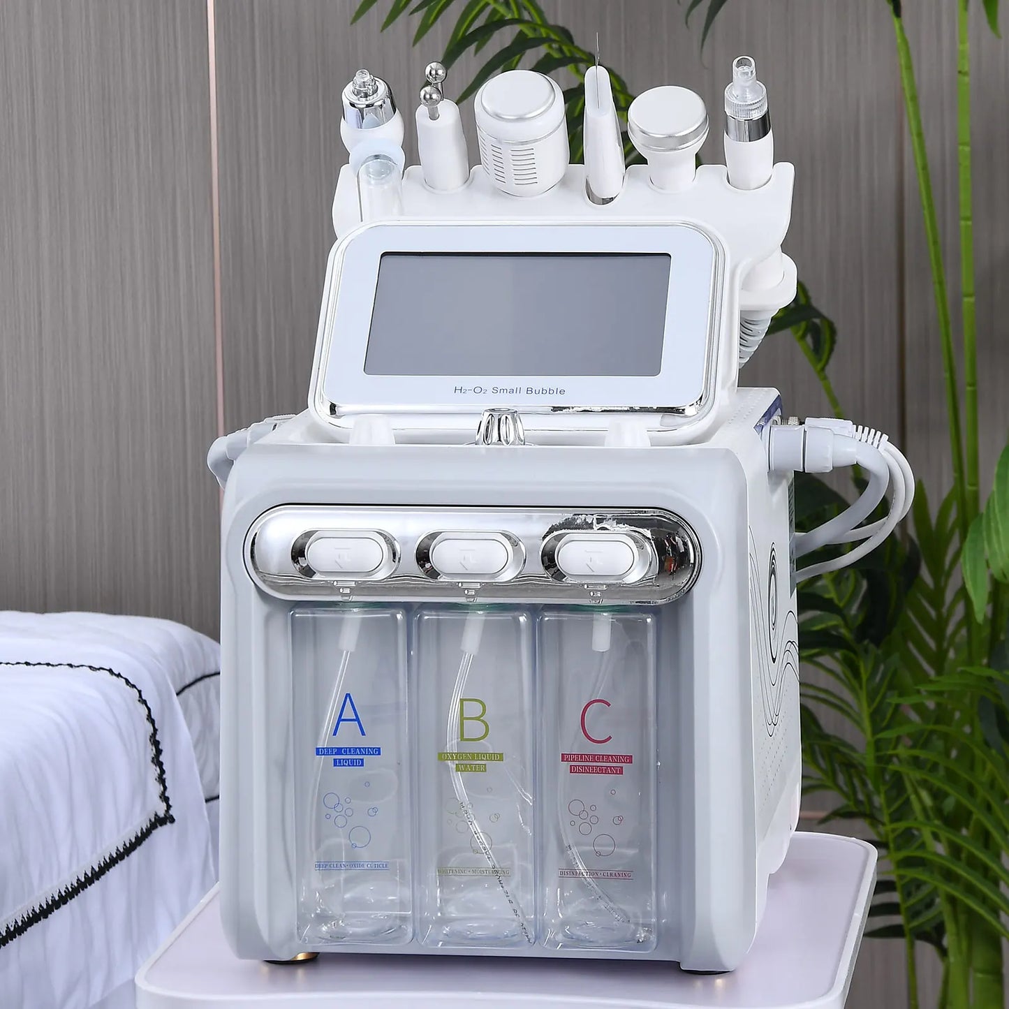 The New 6 In 1 Aqua Peeling Lift Skin Bubble  Oxygen Machine Skin Care Cleansing Facial beauty Equipment