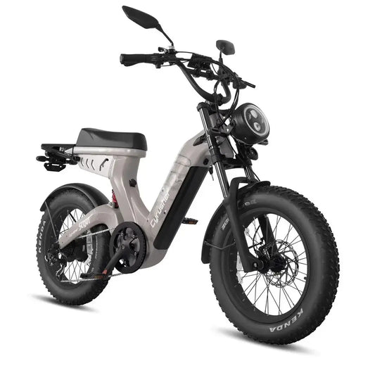 Cyrusher Scout Moped Style E-Bike 1000W 52V 20Ah Full Suspension