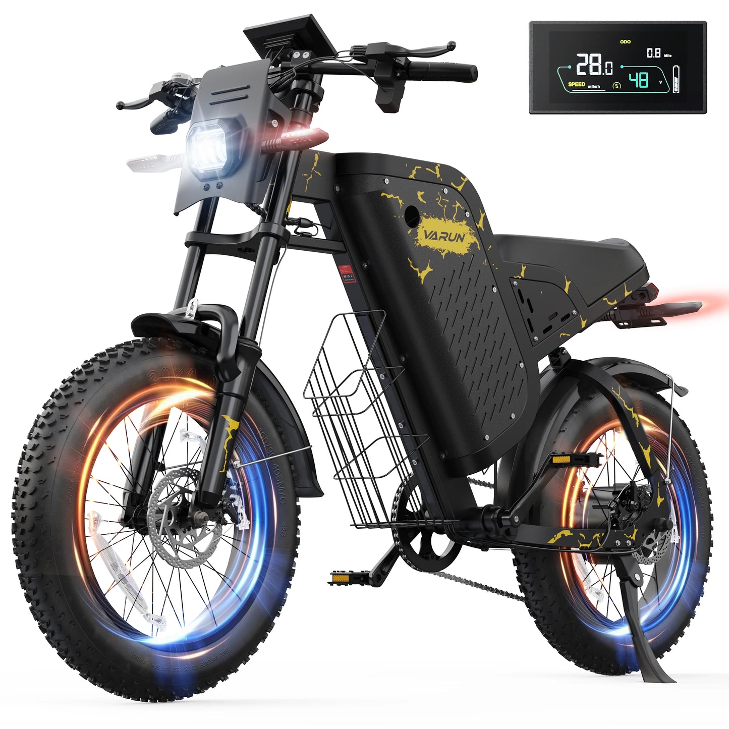 VARUN X-Plorer Raptor Electric Bicycle 1000W Motor 48V 20.8Ah Battery Adult E-Bike 20*4.0 Inch Fat Tire Off-road Mountain Bike