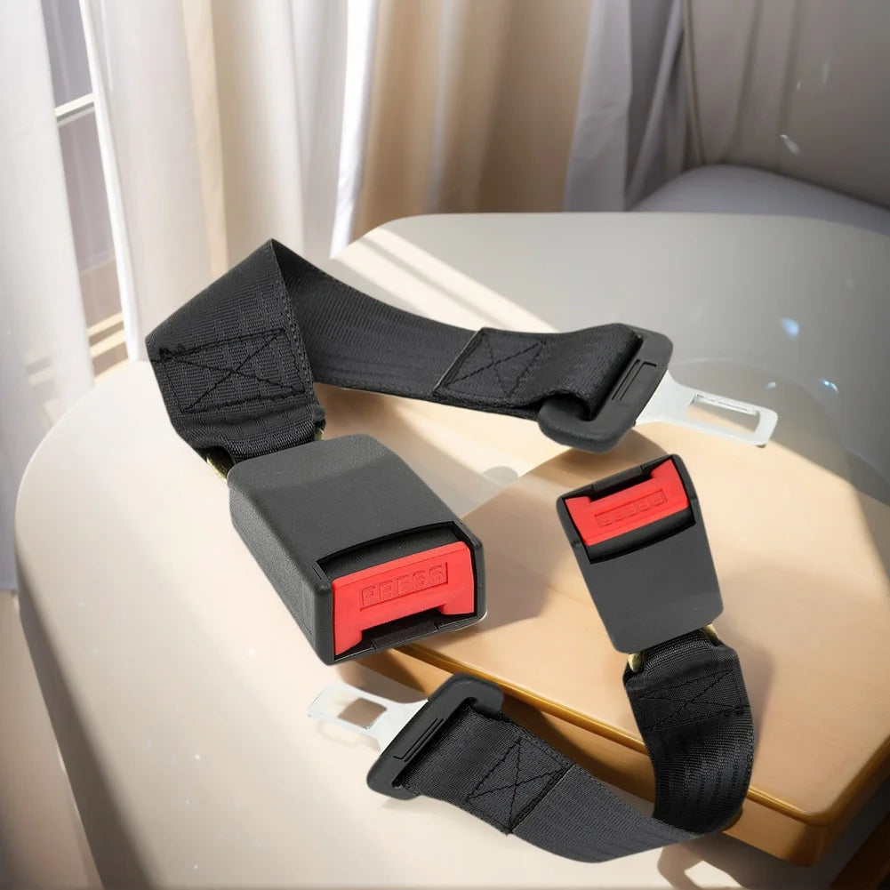 2Pcs Safety Seatbelt Extender 36cm Car Belt Extension Strap Seat Belt Extension Pad Seat Belt Clip Extender Car Accessories