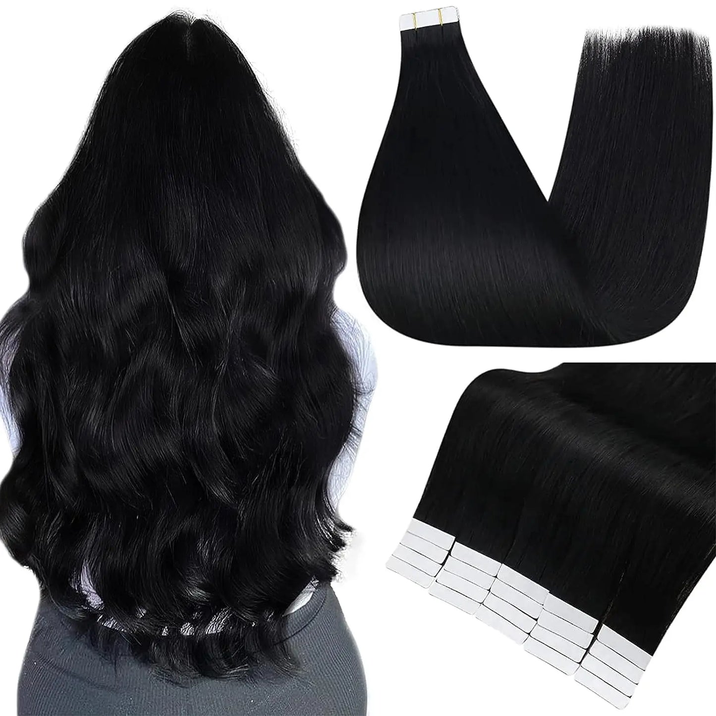 Full Shine Tape In 100% Remy Human Hair Straight Double Sided Blonde Comfortable Silky Natural Tape ins For Women