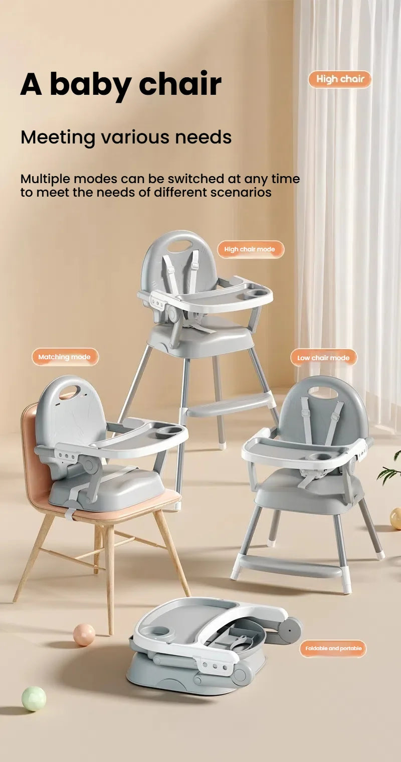 Baby High Chair High Chair Table Combo Baby Eating Chair for Babies Dining Chairs Adjustable Height Easy to Assemble High Chair