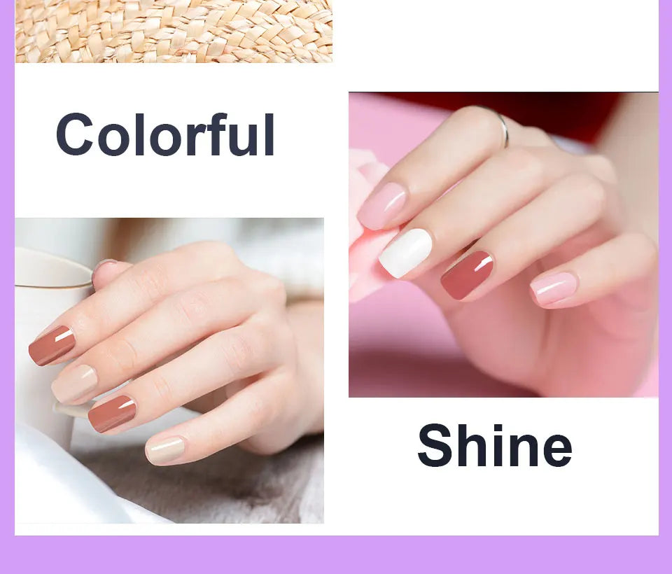 Nail Gel Polish Kit 21PCS 8ML Glitter Nails Art Gel Varnish for Beginner Manicure Salon & Home Professional Art DIY Supplies Set
