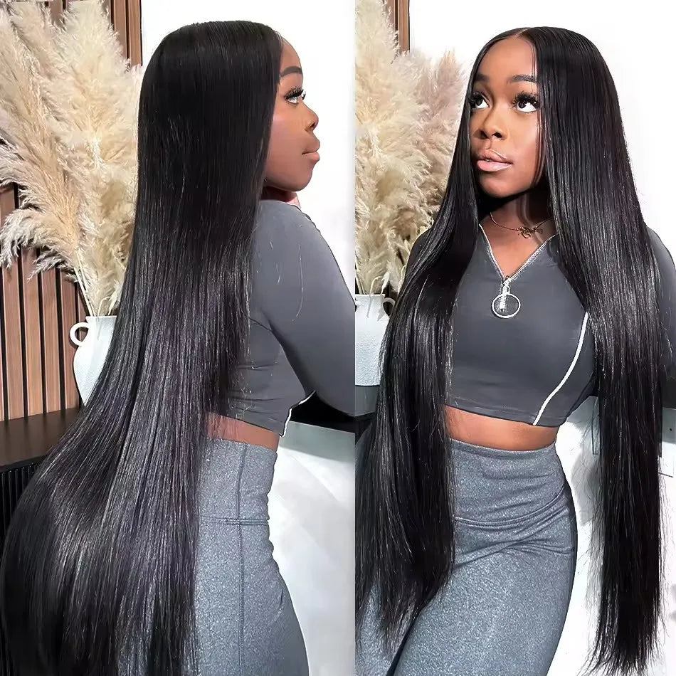 Straight Human Hair Bundles Brazilian Raw Hair Weave Bundles 30 40 Inch 100% Human Hair Bundles Straight Tissage Cheveux Humains