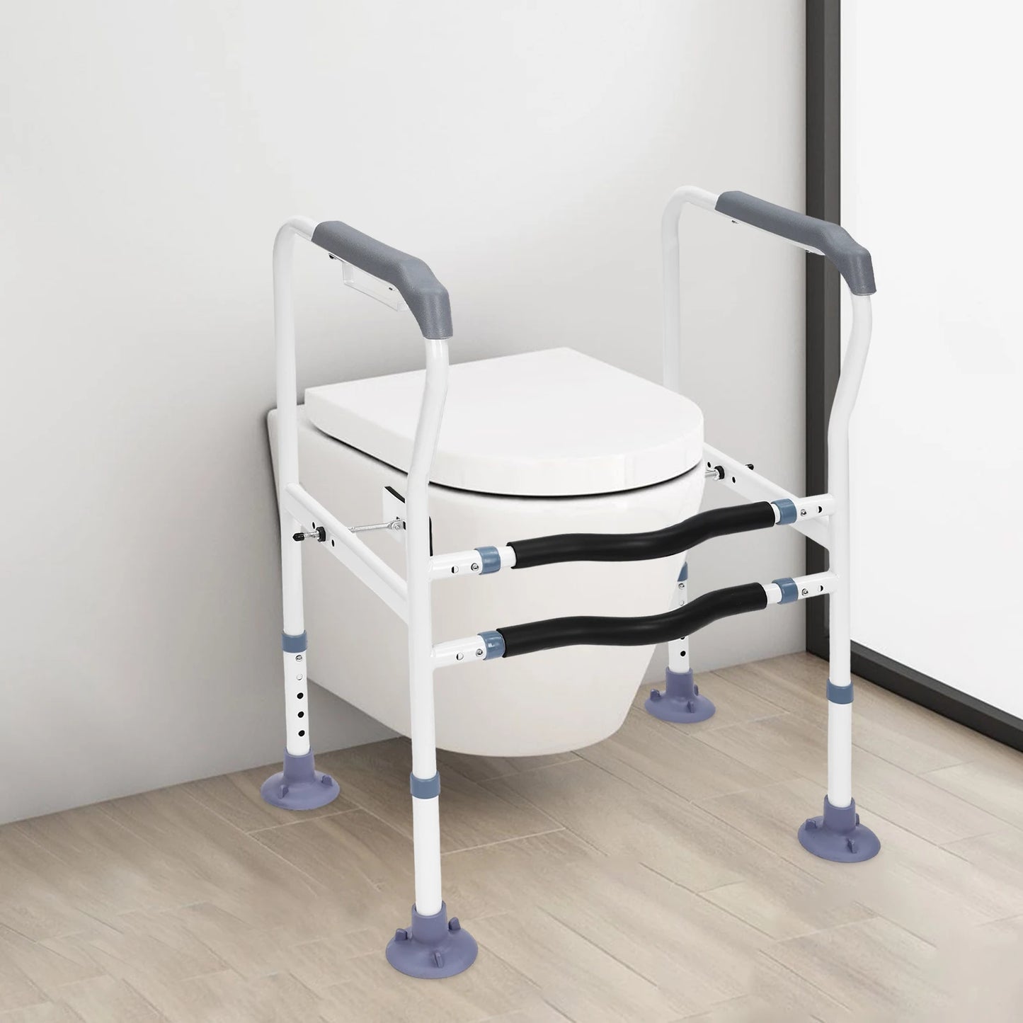 Toilet Safety Rails Toilet Safety Frame for Elderly Bathroom Toilet Handrail