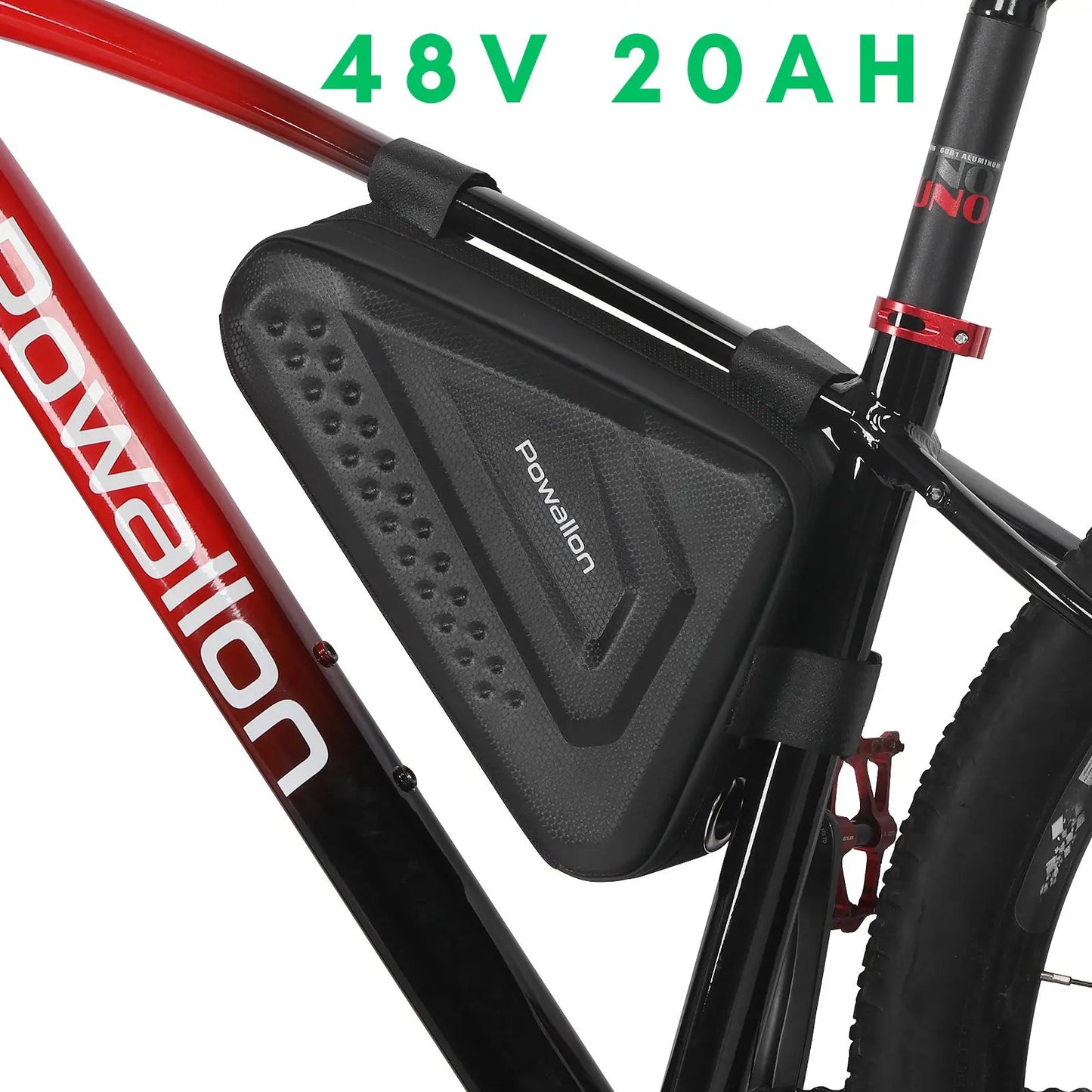 36V 48V EBIKE Battery - 10AH 13AH 20AH Options, E-Bike Triangle Battery with Hard Case Waterproof Case Bag, A+ Branded Cells