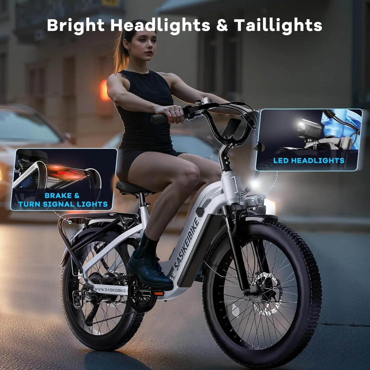1500W Motor Peak Electric Bike for Adults and Teenagers, 48V 20AH Removable Battery Step Thru EBike, 30+MPH, 80, Customized