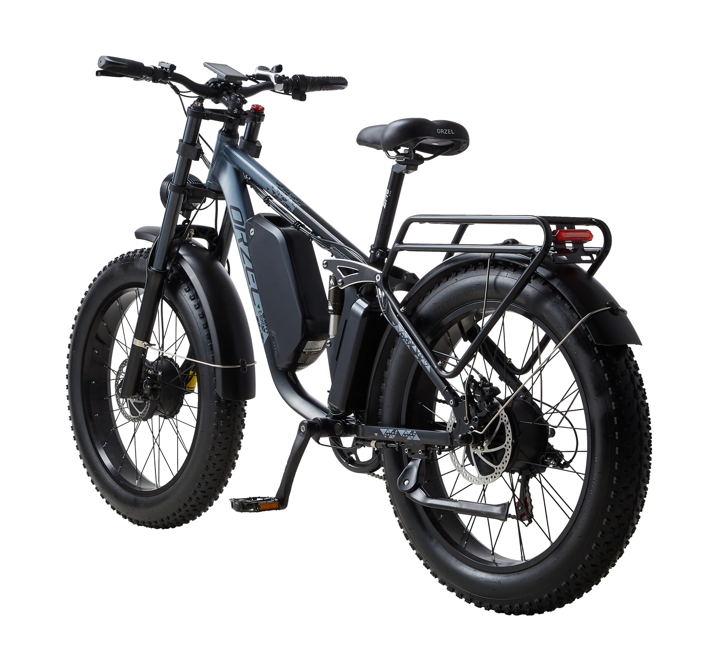 Peak 3000W Dual Motor Ebike for Adults, 48V 25AH Long Range Electric Mountain Bike,24"Fat Tires,Blue