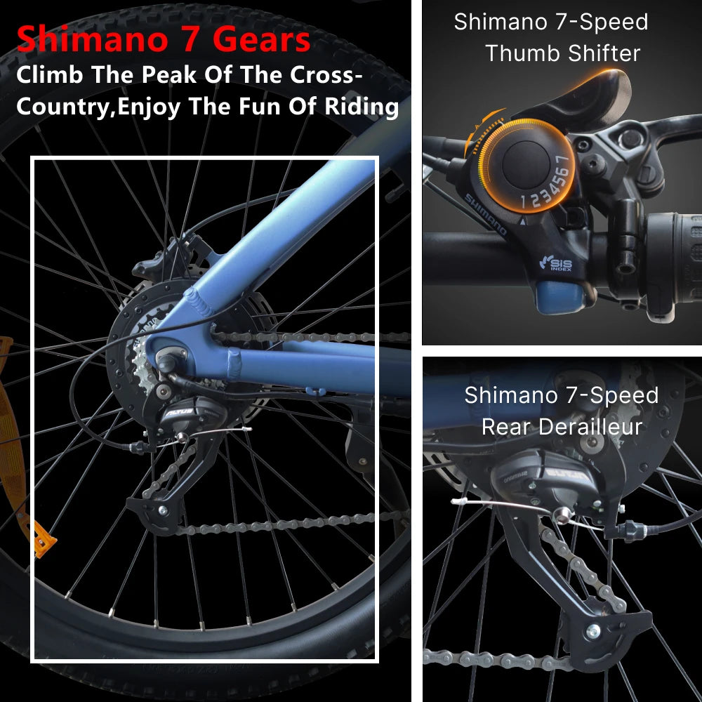 HUANCI Q5 E bike 2000W motor Off-Road Electric bike 48V 20AH electric bicycle 57km/h electric bikes for adult 27.5 Inch ebikes