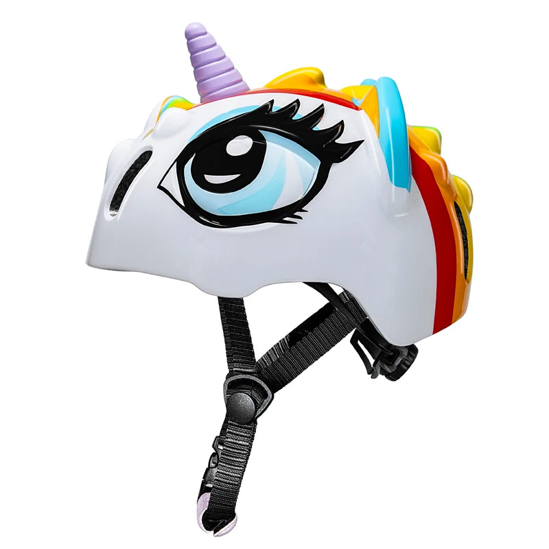 Children's Bicycle Helmet 3D Shockproof Design Breathable Liner Balance Bike Safety Helmet Unisex 48-52cm Fit Cycling Cap