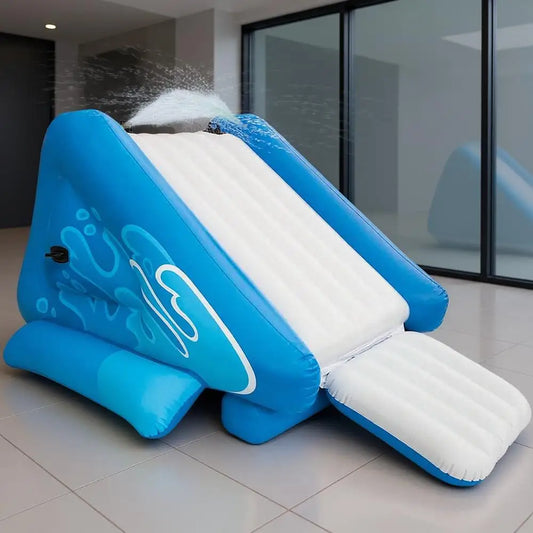 Inflatable Kool Splash Water Slide with Sprayers for Ages 6+, Play Center Pool Slide for Kids & Adults