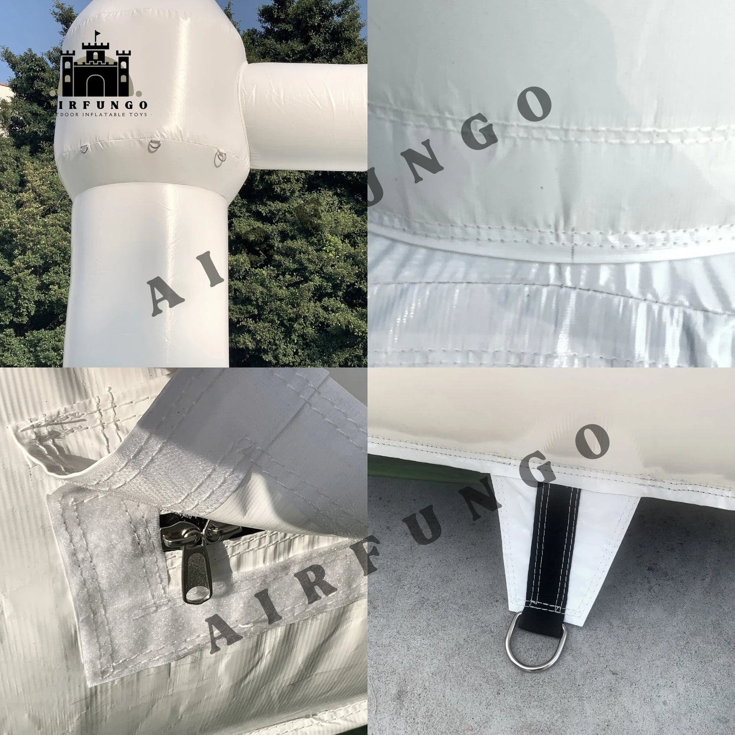 US Stock Inflatable White Bounce House PVC Inflatable Bouncy Castle/Moon Bounce House/Customization Party Wedding Bouncer Jumper