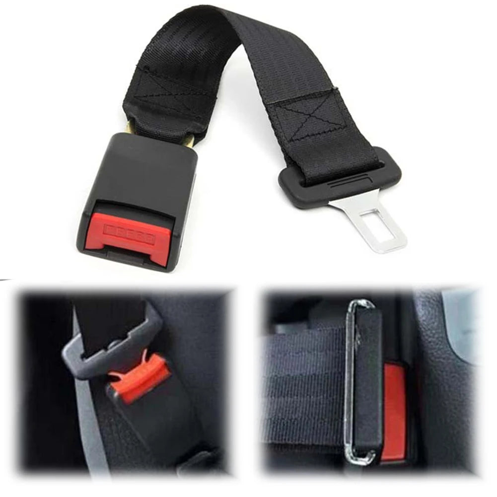 2Pcs Safety Seatbelt Extender 36cm Car Belt Extension Strap Seat Belt Extension Pad Seat Belt Clip Extender Car Accessories