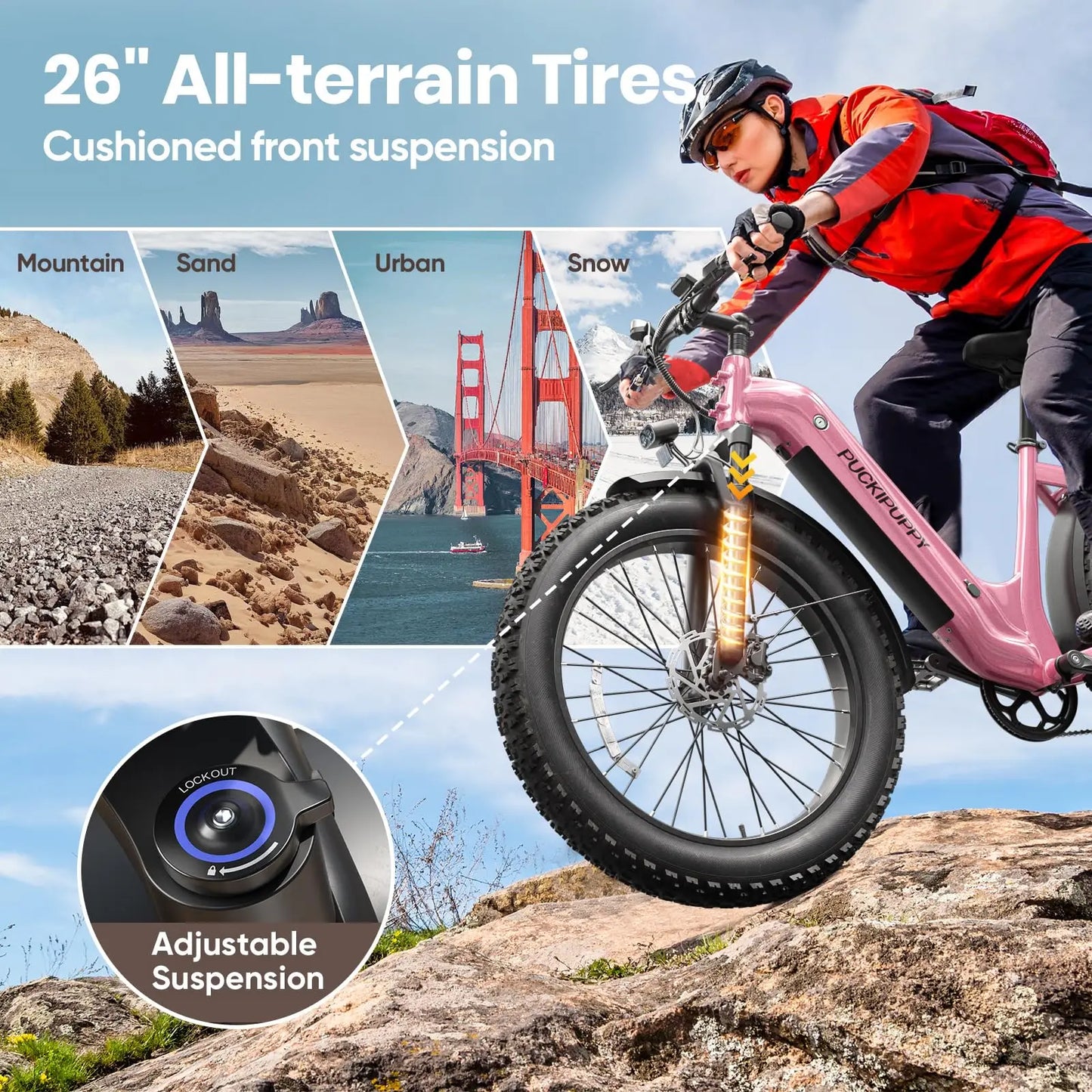 PUCKIPUPPY Beagle ST Electric Bike For Adults With Luxury Accessory Pack And Extra Batteries Electric Mountain Hunting EBike