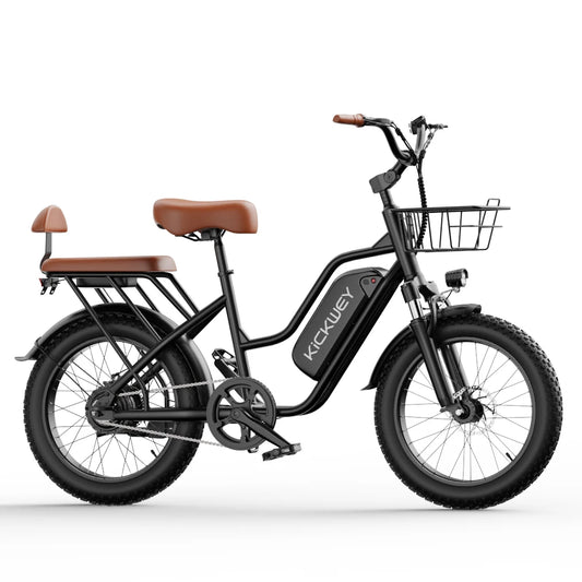 Kickwey LD20 Adult Electric Bike 1500w 32MPH 48V20ah Mountain Electric Bicycle 20 Inch Fat Tire Motorcycle E Bike