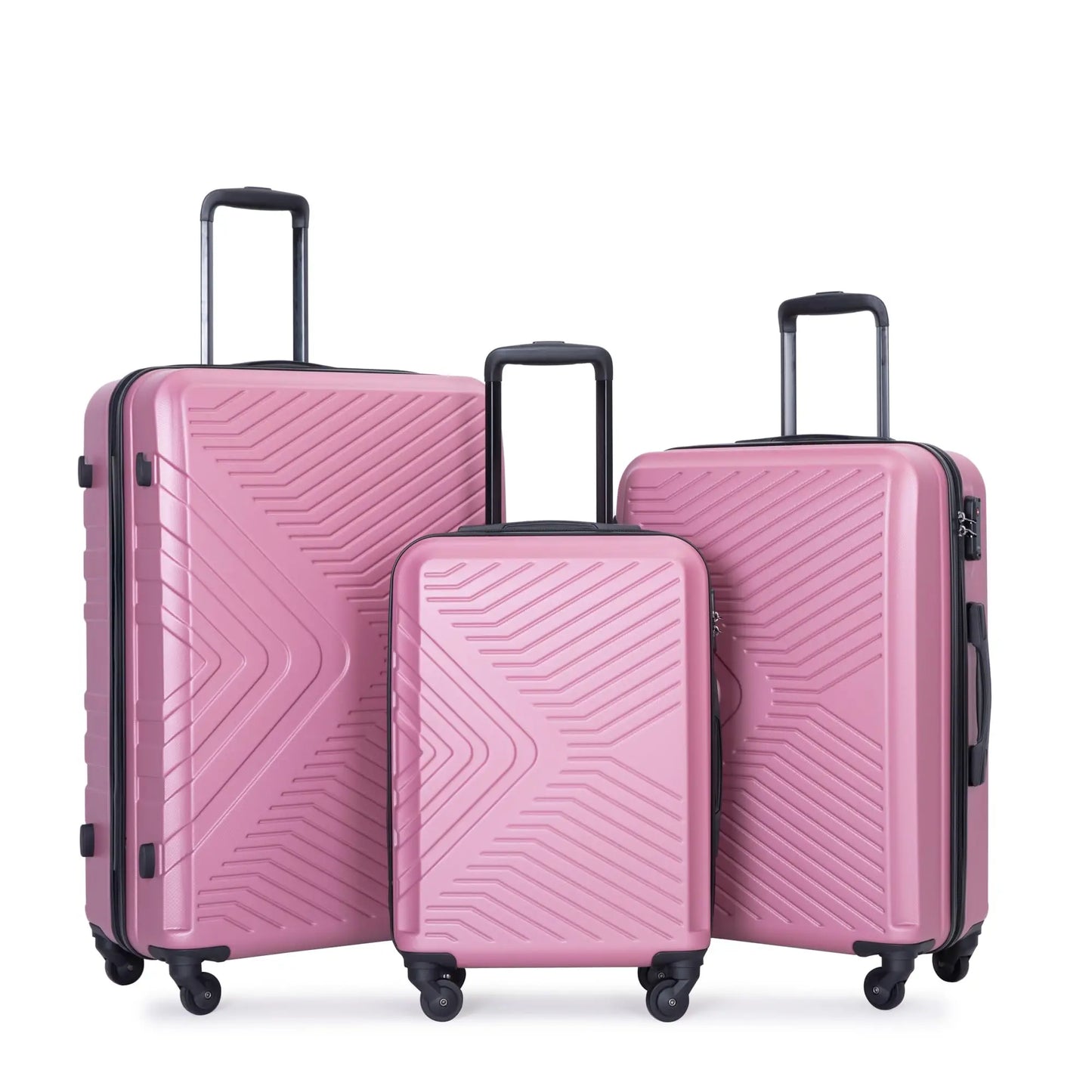 Travelhouse Luggage Set 3 Piece Suitcase Set Double Spinner Wheels TSA Lock Carry-on luggage Clearance (20inch 24inch 28inch)