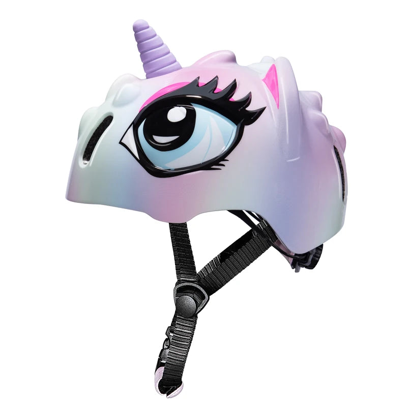 Children's Bicycle Helmet 3D Shockproof Design Breathable Liner Balance Bike Safety Helmet Unisex 48-52cm Fit Cycling Cap