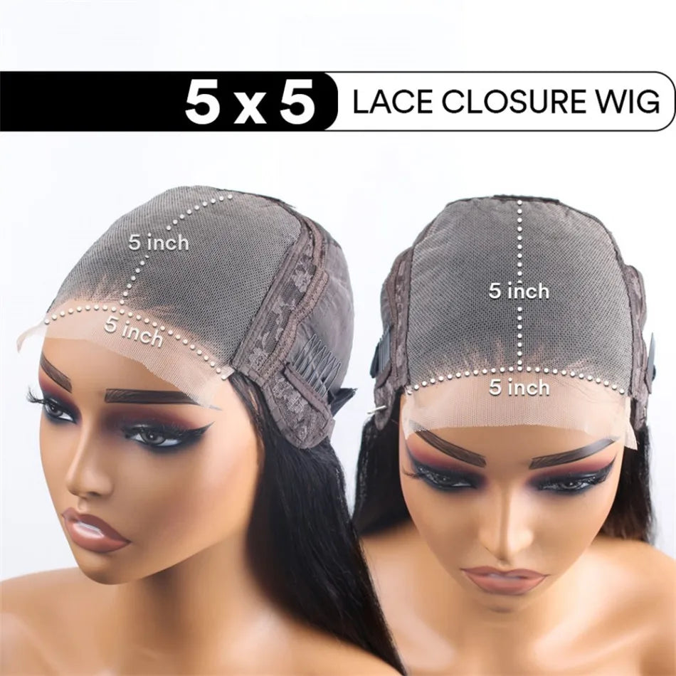 Wear And Go Glueless Bob Wig Human Hair Short Body Wave Lace Front Wigs Pre Cut Brazilian Hair 4X4 Hd Lace Closure Wig For Women